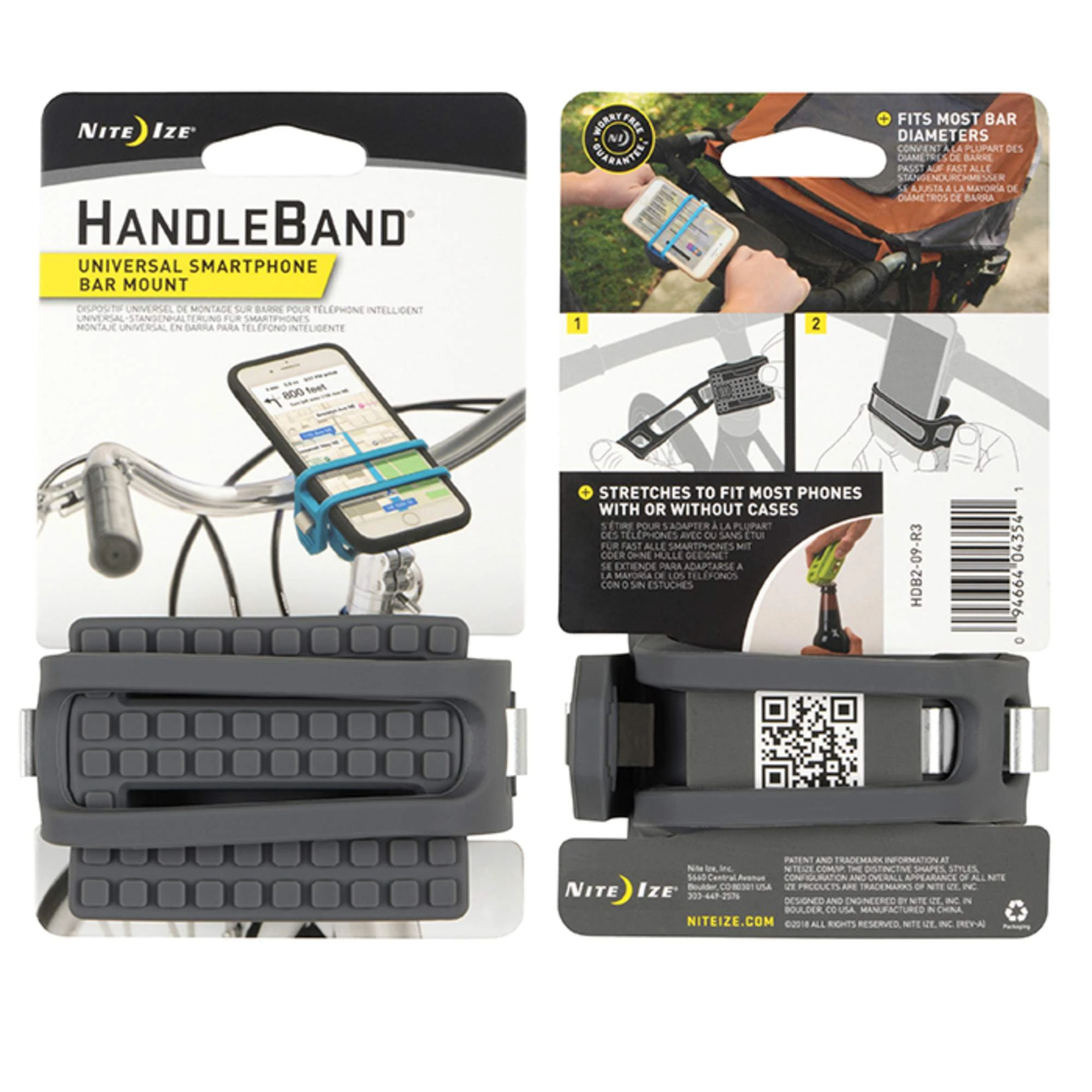 Nite Ize HANDLEBAND UNIVERSAL SMARTPHONE BAR MOUNT - Smartphone-Halterung 4 Nite Ize HANDLEBAND UNIVERSAL SMARTPHONE BAR MOUNT - Smartphone-Halterung – Bild 2