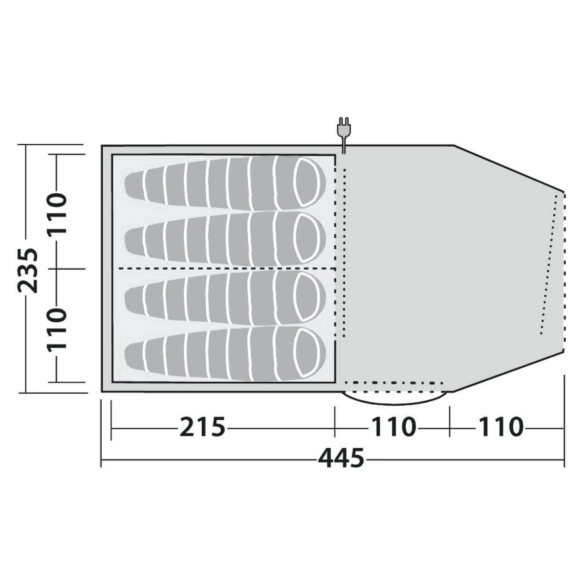 Robens DOUBLE DREAMER 4 - Tunnelzelt 5 Robens DOUBLE DREAMER 4 - Tunnelzelt – Bild 4